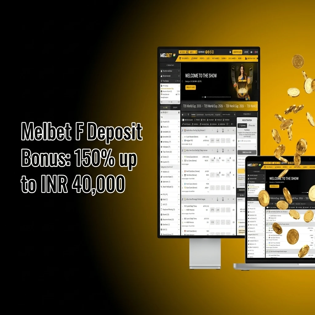 Melbet first deposit bonus offering 150% up to INR 40,000 for new players in India on sports betting